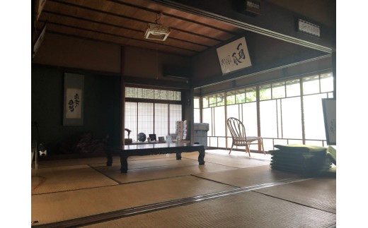 明治期の古民家「みのる庵」平日１組限定 地元食材の食事と宿泊 [1233] 宿泊券 古民家 宿泊 民泊 テントサウナ サ活 書家 １組限定 体験