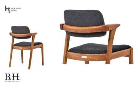 D108-02 B.H.ダイニングチェア（ショートアーム）【オーク材】JBH-DCO207A PBO/BアネルカCG