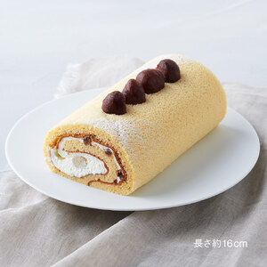 SB0723　お米のロールケーキ　計2本 (プレーン・和栗/各1本)