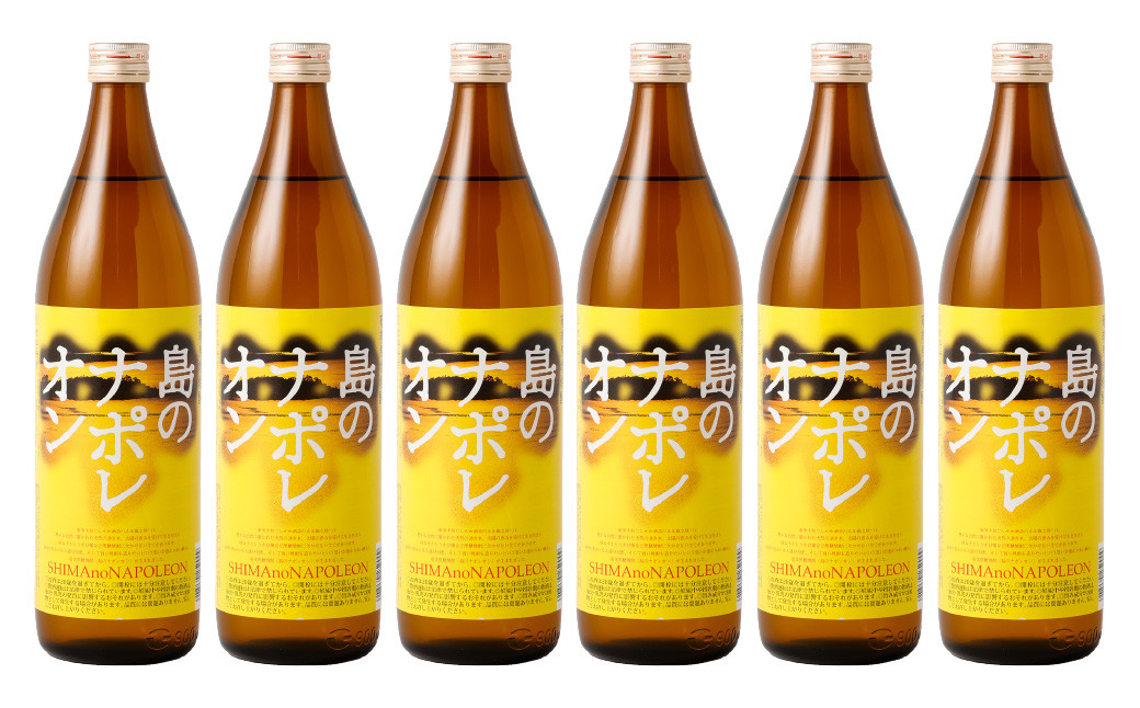 【鹿児島県天城町】黒糖焼酎 島のナポレオン 900ml×6本セット 合計5.4L 瓶 