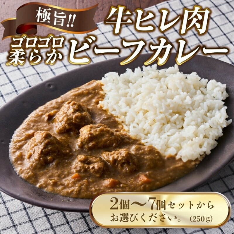 【ふるさと納税】極旨！柔らか牛ヒレ肉ゴロゴロ贅沢ビーフカレーセット （個数をお選びください） ごろっと食感 本格カレー 牛肉 ヒレ肉 牛ヒレ肉 国産牛 ビーフカレー ごろごろ 柔らか 濃厚 旨みたっぷり カレー 牛ヒレカレー ヒレ肉カレー 国産牛カレー 贅沢 個包装 冷凍