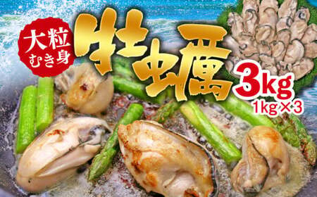 C01-H31 大粒むき身牡蠣 3kg（約20～30粒×3袋）