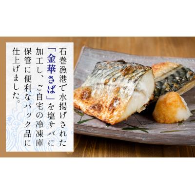 ふるさと納税 石巻市 金華 塩サバ 1.9kg ( 240g × 8p ) 金華さば サバ |  | 01