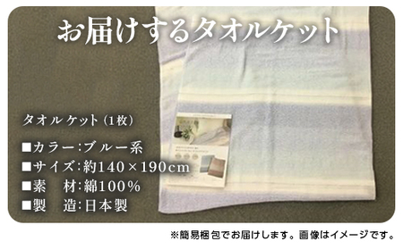 泉州産タオルの タオルケット シングルサイズ ブルー系 ルカ｜シングル 泉州 オーガニック ブランケット 綿 100％ さらっとした肌触り 天然繊維 快眠 吸水性 快適 熟睡 寝具 布団 毛布 青 ベ