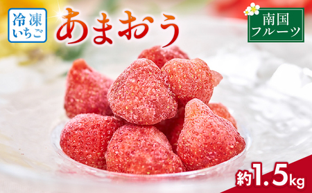 【2026年4月以降発送】福岡産 冷凍あまおう 約1.5kg あまおう| いちご NGK
