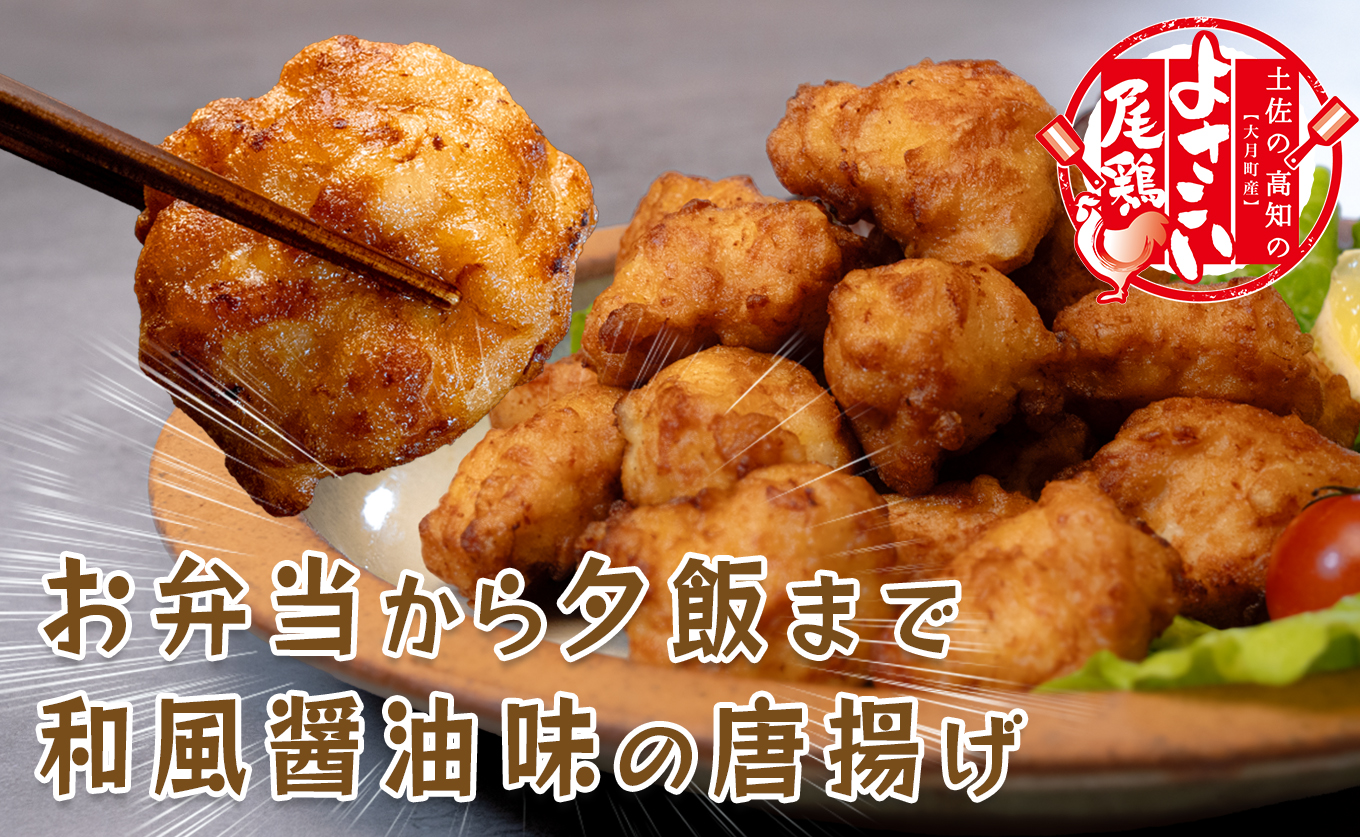 国産 よさこい尾鶏 鶏肉 和風しょう油唐揚げ 1.5kg 国産鶏肉 レンチン レンジ 冷凍 簡単調理 時短調理 タイパ おかず お弁当 晩ごはん おつまみ 惣菜 人気 セット チキン 唐揚げ 高知県 