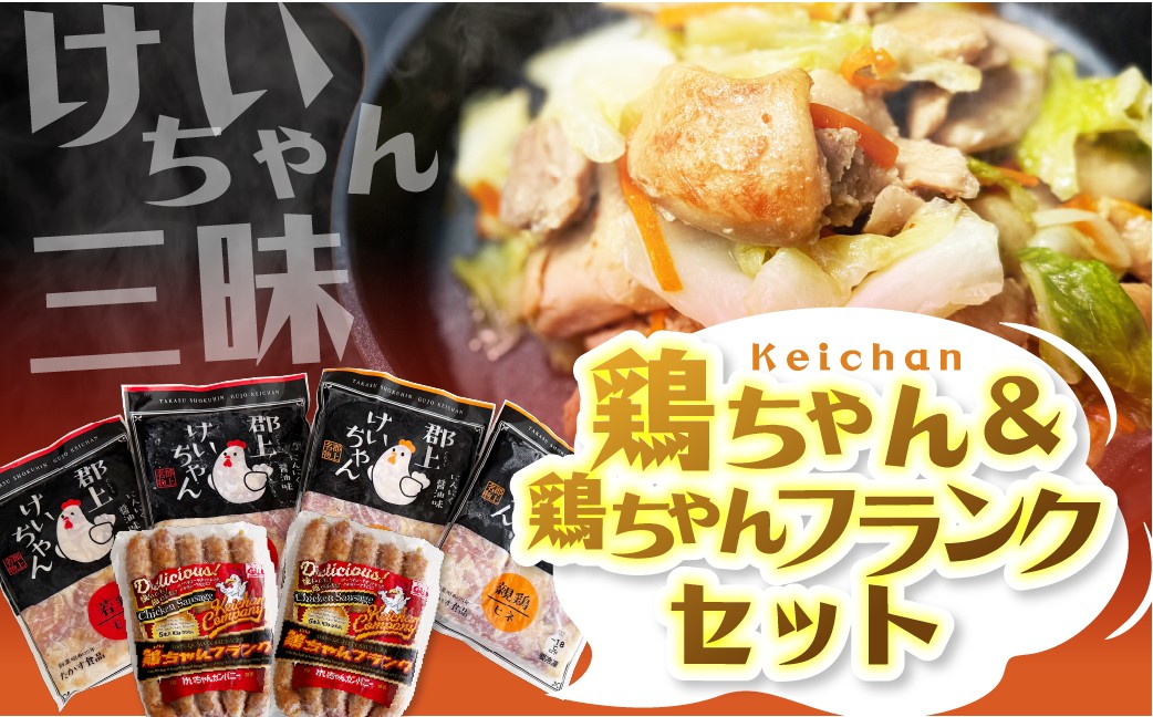 
            けいちゃんカンパニー鶏ちゃんセット 食品  精肉 肉加工品  鶏肉  セット 詰め合わせ 17000円 G0091
          