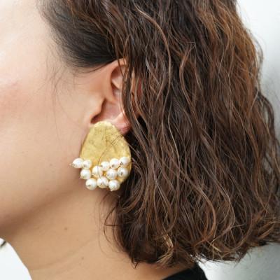 ふるさと納税 長和町 RYONA SONG イヤリング 月と星モチーフ【Lサイズ】ハンドメイドアクセサリー |  | 01