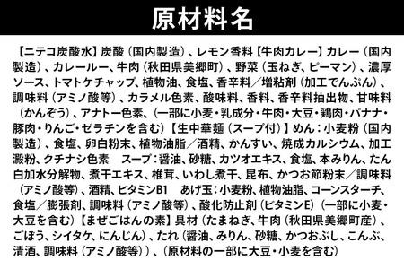 ニテコ炭酸水6本とたぬ中・キーマカレー・美郷まんまのセット 炭酸飲料 カレー キーマカレー レトルト 中華麺 まぜごはん