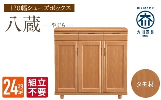 
                  【組立不要】大川家具 シューズボックス［やぐら］ロータイプ 幅120cm（タモ材） _ 大川家具 シューズボックス やぐら 幅 120cm タモ材 ロータイプ 国産 靴箱 組立不要 可動棚 有効活用 収納力 機能性 耐久性 玄関収納 整理整頓 シンプル デザイン 和風 洋風 インテリア 収納 日本製 お取り寄せ 福岡県 久留米市 送料無料 _Qd148
                