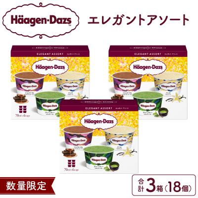 ふるさと納税 浜中町 【数量限定!!】ハーゲンダッツ『エレガントアソートボックス3箱セット』_H0026-061
