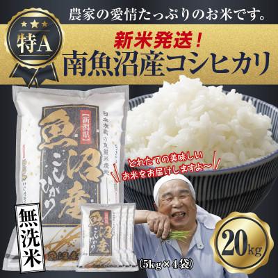 ふるさと納税 南魚沼市 【令和8年産 新米】 無洗米 南魚沼産 コシヒカリ 20kg (美味しいお米の炊き方ガイド付き)