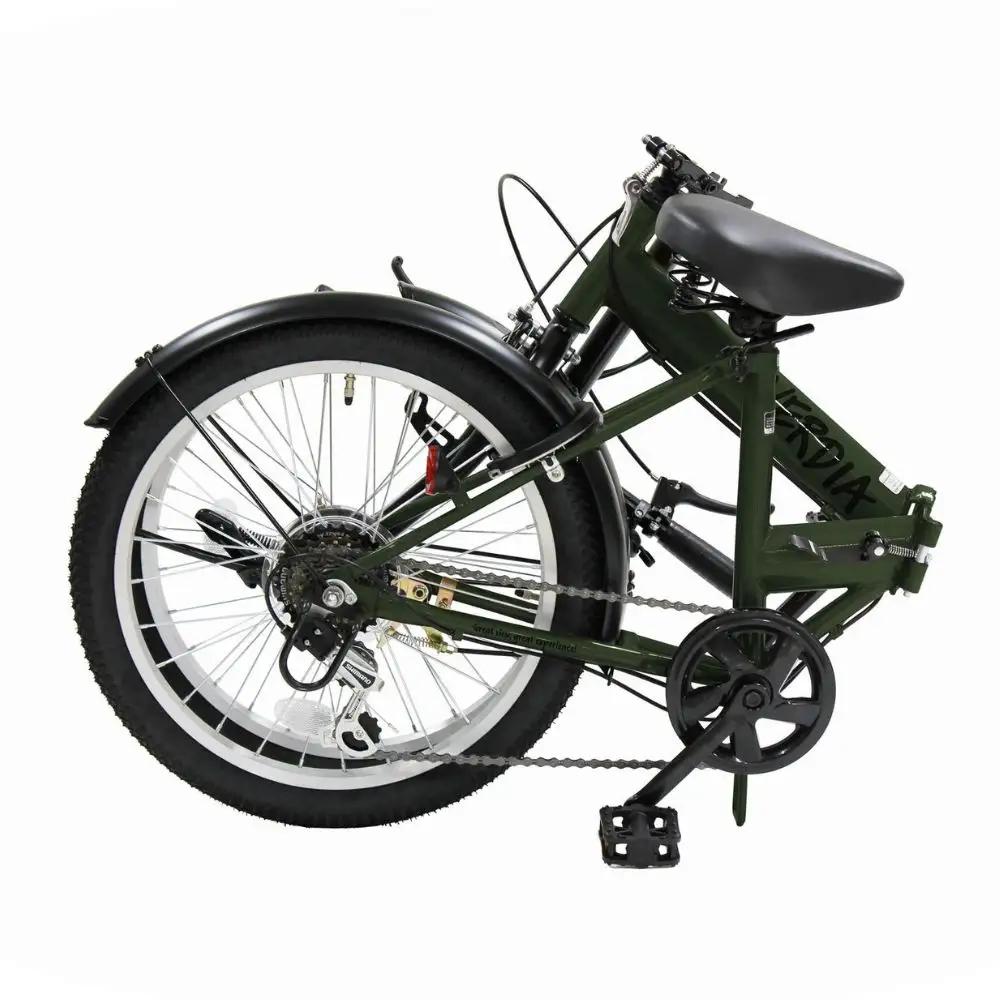 VERDIA 20インチ Green 送料無料 全国配送離島含│自転車 完成品 組み立て不要 折りたたみ自転車 武田産業