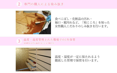 お着物セット洗い（お着物と長襦袢丸洗い・しみ抜き・1年最適保管・返送料一式） ～伝統の想いをつなげるお手伝い～ 【着物専門京洗い 平安】