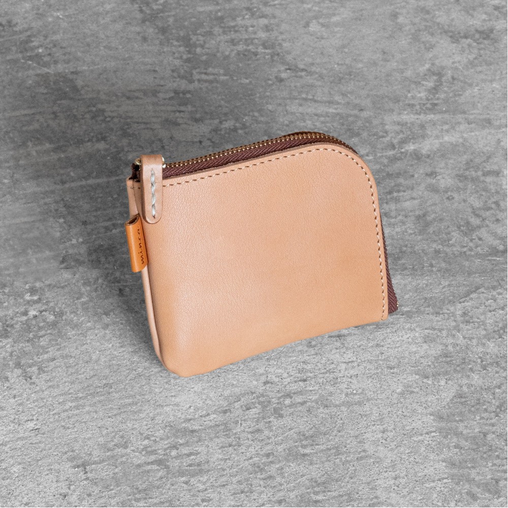 
            【カラー選択可能】栃木レザー使用｜やわらか本革Lジップミニ財布｜Lzip wallet small 02｜minca（全6色）
          