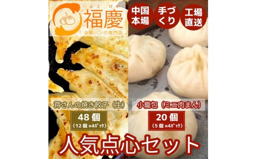 【福岡市】点心2種セット（焼き餃子48個と小籠包20個）