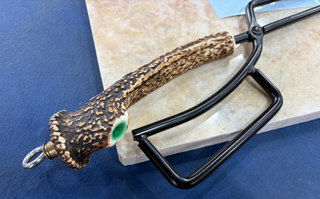 丹沢湖ベース 火バサミＣ FN-Limited-SP【 鹿角火鋏 火ばさみ トング ハンドメイド アウトドア キャンプ ソロキャンプ バーベキュー 神奈川県 山北町 】