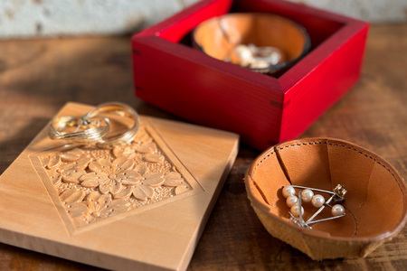 伝統工芸日光彫 te-bako雅｜日光彫 伝統工芸品 木工品 工芸品 コースター 小物入れ 大島工房 日光市 [0600]