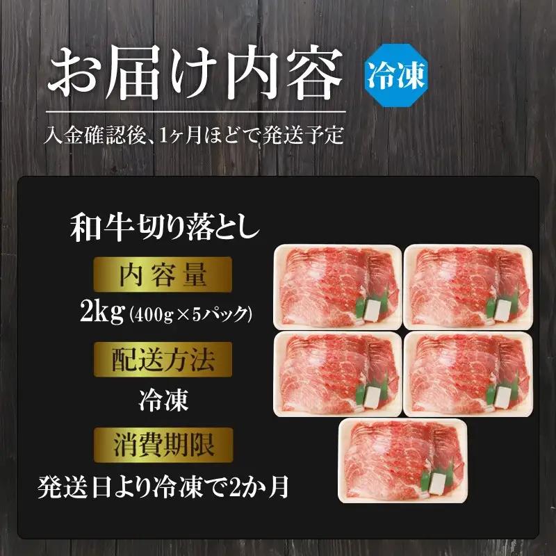 「和牛」切り落とし(400g×5パック)【2602A00411】