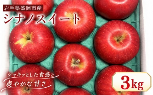 【先行予約】10月中旬発送 シナノスイート 3kg 完熟 フルーツ 果物 旬 旬のフルーツ 季節のフルーツ りんご 林檎 リンゴ 国産 産地直送 くだもの お取り寄せ 贈り物 ギフト 贈答用 贈答 贈り物 プレゼント おすすめ 美味しい デザート 特産品 名産品 ご当地 岩手県 盛岡市 東北 岩手 盛岡 北田りんご園 kitada018