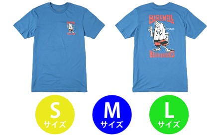 ルカ バードウェル コラボTシャツA ブルー Sサイズ