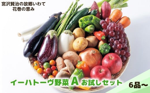 イーハトーヴ野菜A お試しセット 6品～  【029】