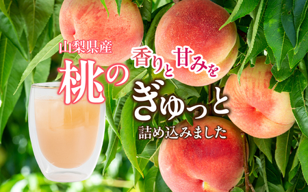 山梨県都留市産 桃ジュース 180ml×10本 DSX012