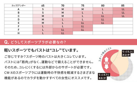 【ワコール】CW-X スポーツゆれケアブラ ブラック メッシュ＜Mサイズ＞ブラック［ 京都 ワコール 高機能 スポーツブラ パフォーマンスアップ 疲労軽減 人気 おすすめ 下着 衣類 アスリート スポ