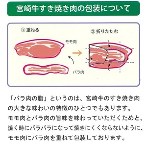 【10月発送】宮崎牛モモ・バラすき焼き600g　国産牛肉　A4～A5等級＜1.5-234＞N