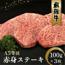 【ふるさと納税】【年内発送が選べる】飛騨牛 A5等級 もも肉 ステーキ 100g×3枚 | 発送時期が選べる 黒毛和牛 ブランド和牛 牛肉 A5ランク 飛騨高山 ながせ食品 FH015VP