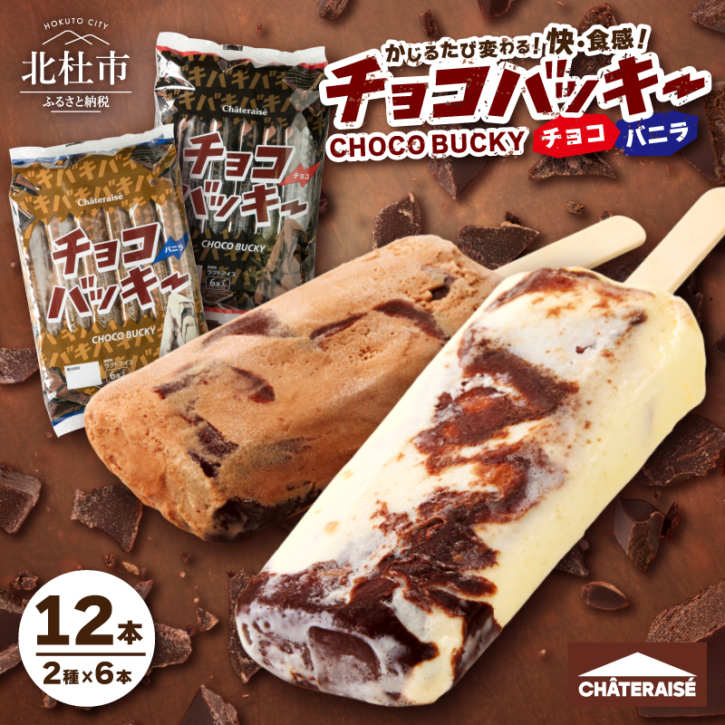 【シャトレーゼ】チョコバッキーバニラ＆チョコ詰合せ12本入 h028