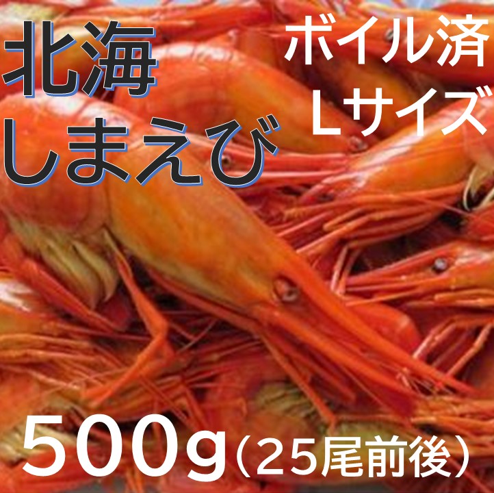 【ふるさと納税】北海縞海老（シマエビ） 500g Lサイズ 25尾前後 無添加 エビ 海老 えび しまえび 縞えび ボイル済 国産 送料無料 ふるさと納税 新物