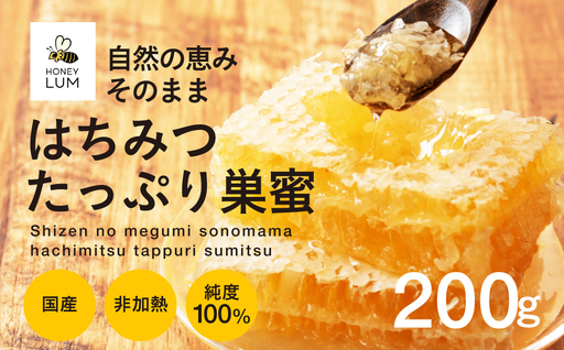 はちみつたっぷり巣蜜≪200g≫ 蜂蜜 はちみつ 国産 非加熱 純度100% 巣蜜 盛り上げ巣 常温 はちみつ ハチミツ 蜂蜜 ハニー 蜜切れ セット ハチミツセット 贈答 プレゼント 贈り物 貴重 希少 おススメ 高級 送料無料 愛知県 豊橋市