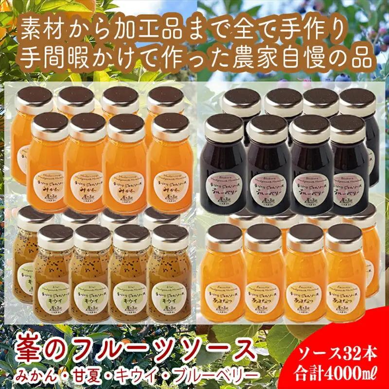 スイスで加工品を学んだ農家が作った手づくりジャムソース 32本セット 手作りみかん キウイ あまなつ ブルーベリー他 125ml 詰め合わせ ギフト【 家庭用 自宅用 贈答品 贈答用 ギフト お取り寄せ お中元 お歳暮 贈り物 お祝い 神奈川県 小田原市  ジャム ジャム】
