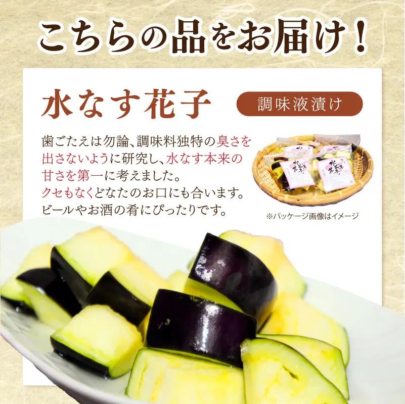 泉南銘産 水なす調味液漬け 水なす花子 8袋【042D-018】