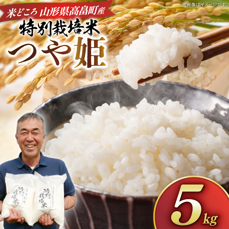 米 令和8年度産 特別栽培米 つや姫 5kg [渡部ファーム 山形県 高畠町 tk06ays810030] お米 白米 精米 ごはん ご飯 ブランド米