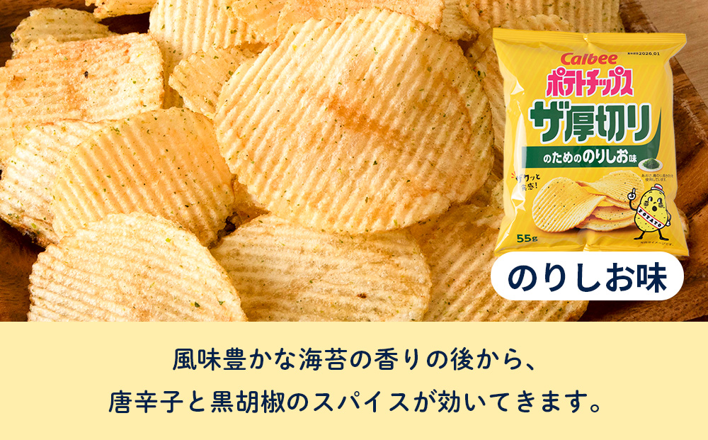 ポテトチップスザ厚切りのための のりしお味 ５５g ２４袋 ２箱