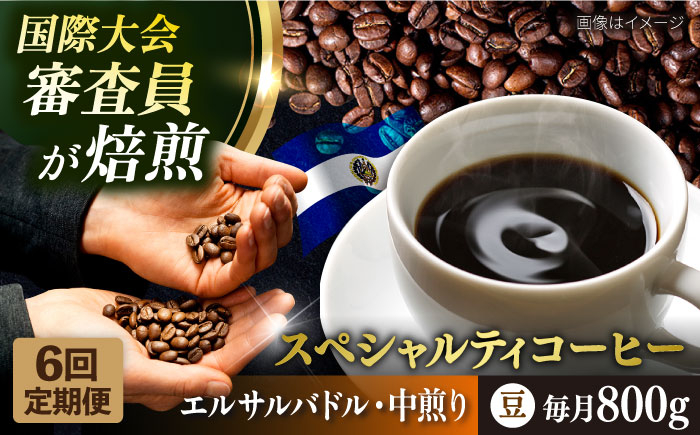 
            【全6回定期便】コーヒー豆 自家焙煎 中煎り エルサルバドル 200g×4 TSUKIKOYA COFFEE ROASTER ツキコヤ 珈琲 こだわり 横須賀【株式会社RUINS】 [AKAD029]
          