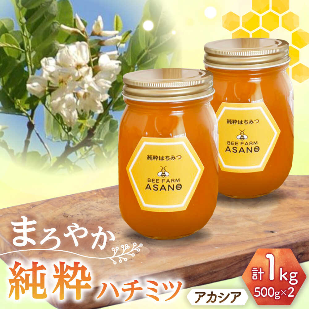 【ふるさと納税】純粋ハチミツ アカシア 500g×2 瑞浪市 / honey shop Bee farm asano 蜂蜜 はちみつ[AZBT003]