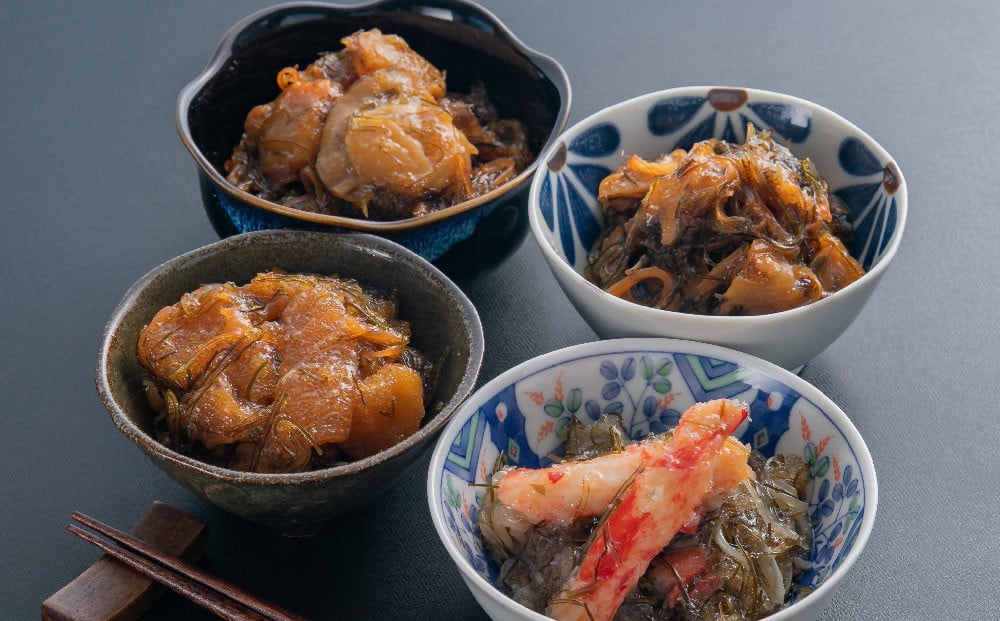 【5回定期便】 海鮮4種の松前漬けセット 合計650g