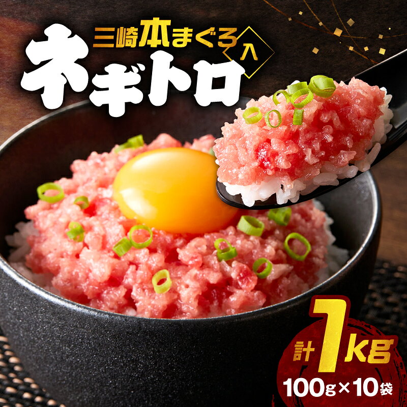 【ふるさと納税】 三崎 本まぐろ入り ネギトロ 1kg 便利な小分け 10食分 ねぎとろ マグロ まぐろ 鮪 目鉢まぐろ メバチマグロ 本まぐろ 本マグロ 本鮪 三崎 魚 魚介 手軽 個包装 使い切り 小分け 冷凍 カネシメ 神奈川県 三浦市 おすすめ ランキング プレゼント ギフト