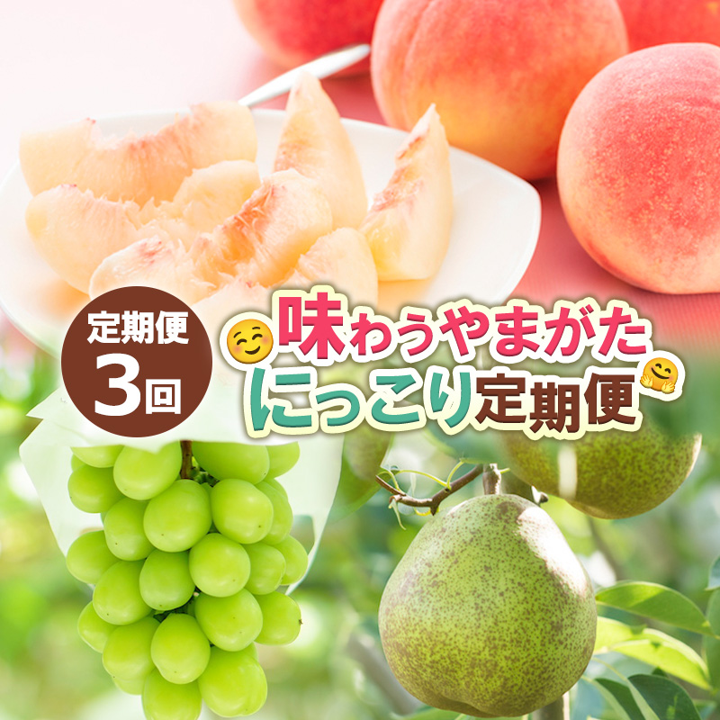 【定期便3回】味わうやまがた にっこり定期便 【令和7年産