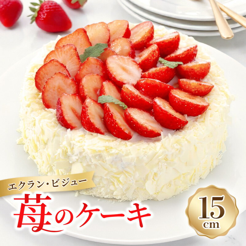 【ふるさと納税】エクラン・ビジュー「苺のケーキ」 お菓子 タルト 宝石箱 フルーツ 新鮮 美味しい カスタードクリーム 手作業 安心 しっとり