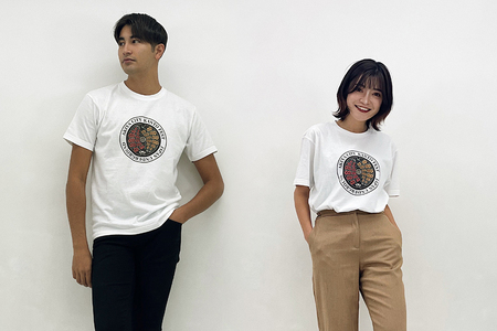 【Lサイズ】秋田市 マンホールTシャツ 白