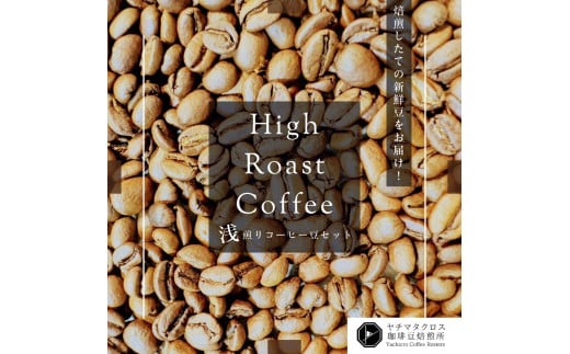 スペシャルティコーヒー 浅煎り コーヒー豆 200g×2袋 合計 400g ヤチマタクロス珈琲豆焙煎所 ヤチクロコーヒー 珈琲豆  High Roast Coffee