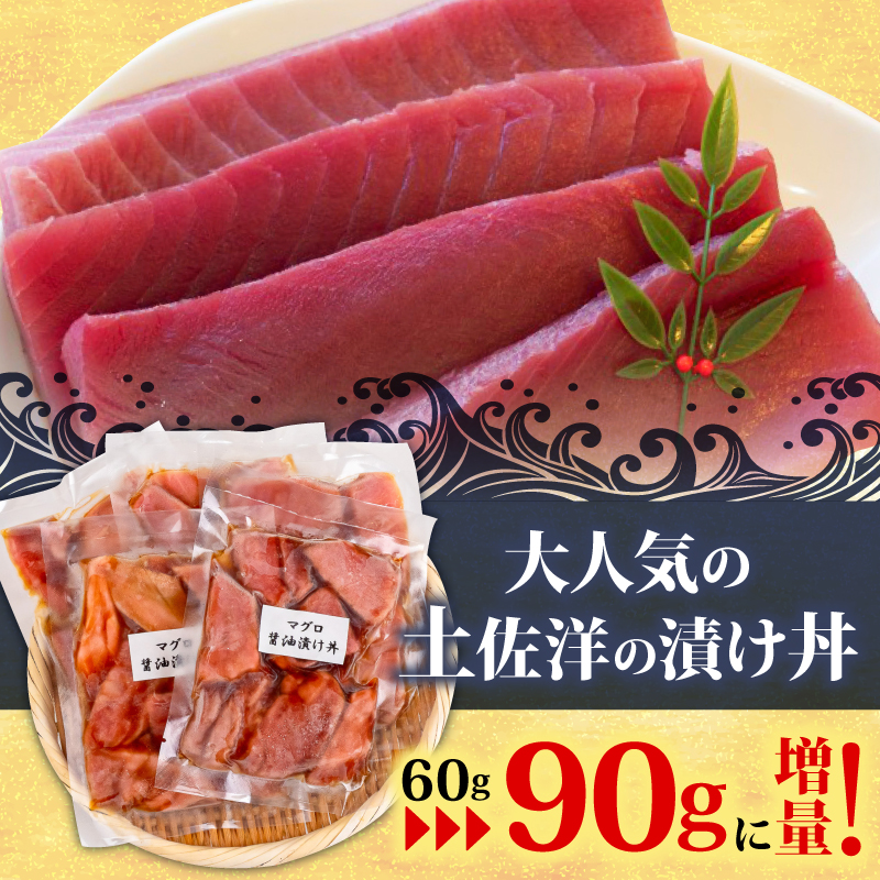 2種の漬け丼セット 90g×各5パック キハダマグロ カジキマグロ 【計10パック】