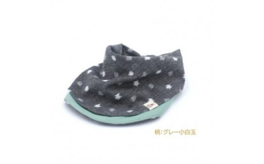 伝統工芸品“絣”を使った【スタイチーフ】《福岡市製造　by　TAKUMI Collection》【グレー小白玉】 タクミコレクション 匠コレクション TAKUMI Collection