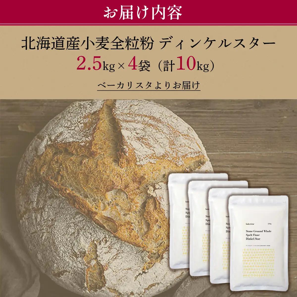 北海道産 小麦粉 スペルト小麦全粒粉 ディンケルスター 10kg MROBI004