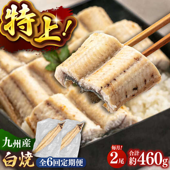 【ふるさと納税】全6回定期便 鹿児島産うなぎ 白焼2尾セット ▼国産 ウナギ 特大 特大 丑の日 白焼き 桂川町/山水商事[ADAH016]