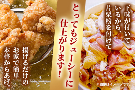 【数量限定】 村上精肉店 大人気の からあげ 500g 国内産 鶏 味付き ジューシー 手軽 冷凍 国産 唐揚げ カラアゲ お弁当 おかず 常備 ストック 021-0673